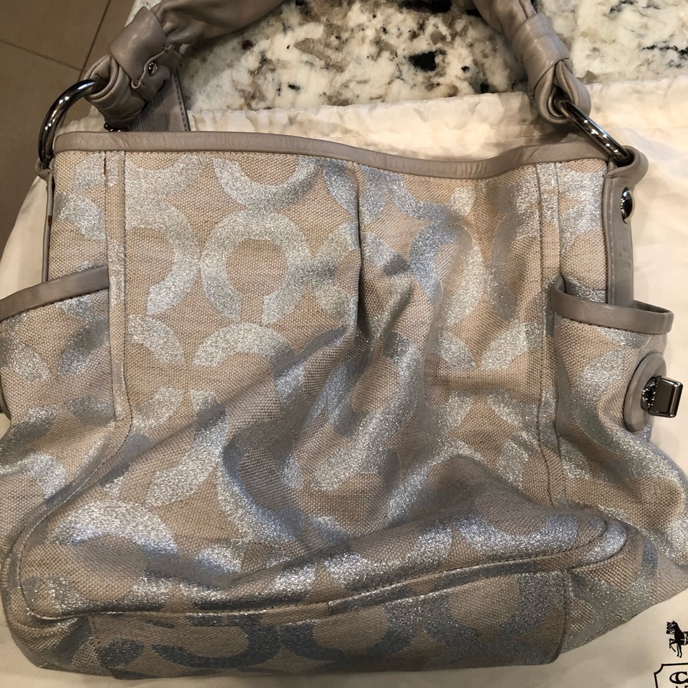 Sparkly coach bag